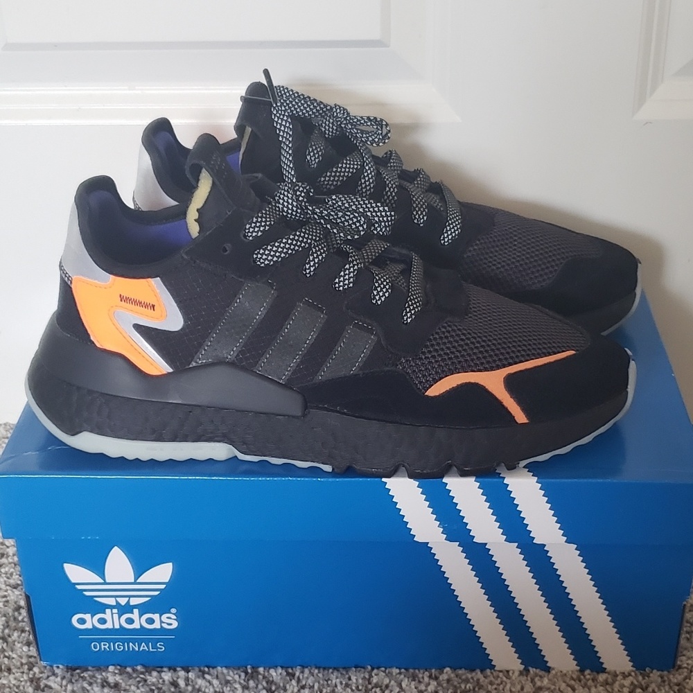 adidas Black and Orange Athletic Shoes